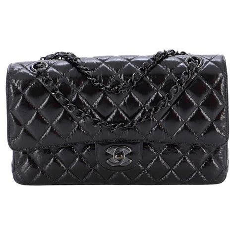 chanel so black classic flap bag